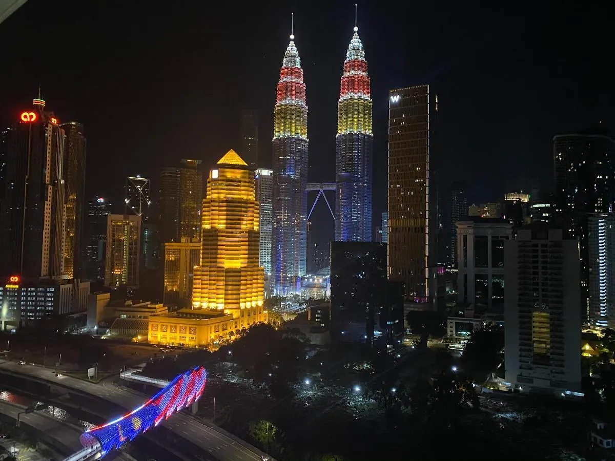Rumah Hinggap 1 Balcony And 2-Bedroom Facing Gorgeous Klcc View Kuala Lumpur