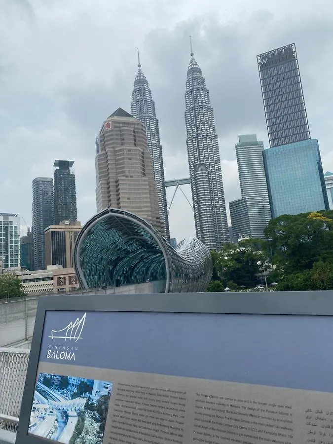 Rumah Hinggap 1 Balcony And 2-Bedroom Facing Gorgeous Klcc View Kuala Lumpur